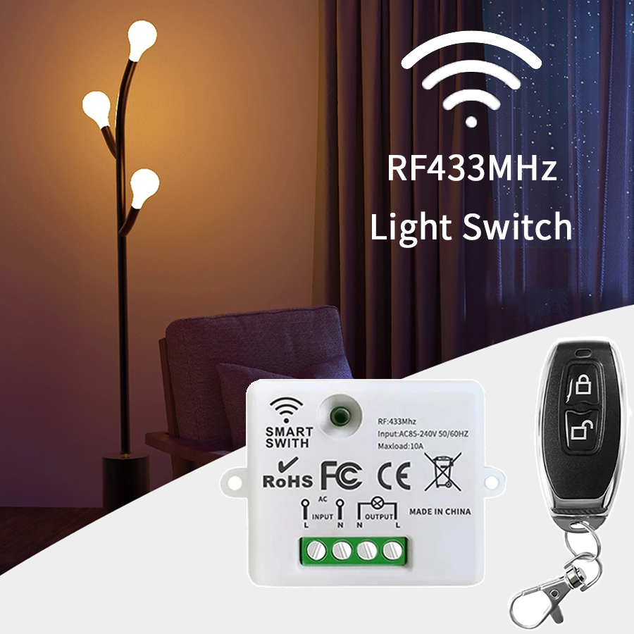 Smart Home Lighting Control - Bezprzewodowy przełącznik zdalnego sterowania RF 433MHz