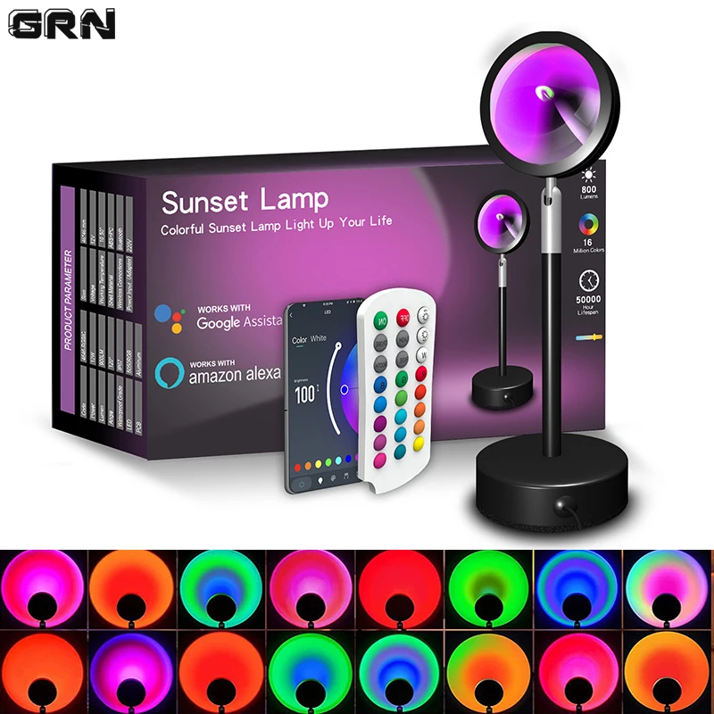 Smart Home Lighting Control - Inteligentna dioda LED lampa zachód słońca