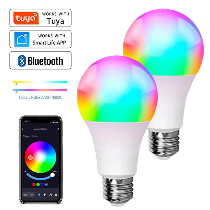 Alexa Compatible Bulb - Żarówka LED Tuya Bluetooth, ściemnialna, 15W