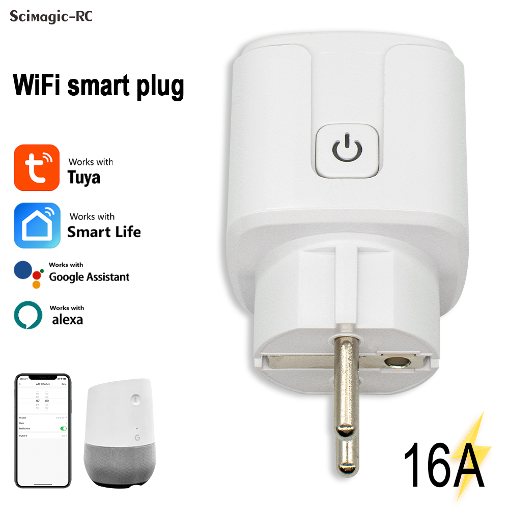 Smart Home Alexa - Inteligentne gniazdko WiFi Tuya 16A z