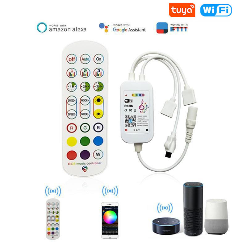 Alexa Compatible Bulb - Tuya WiFi Inteligentny Kontroler LED 4Pin