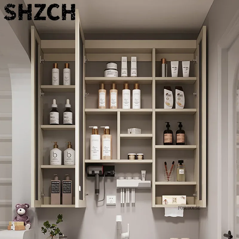 Smart Home Features - Nowoczesne, pogrubione lustro łazienkowe ze zintegrowaną