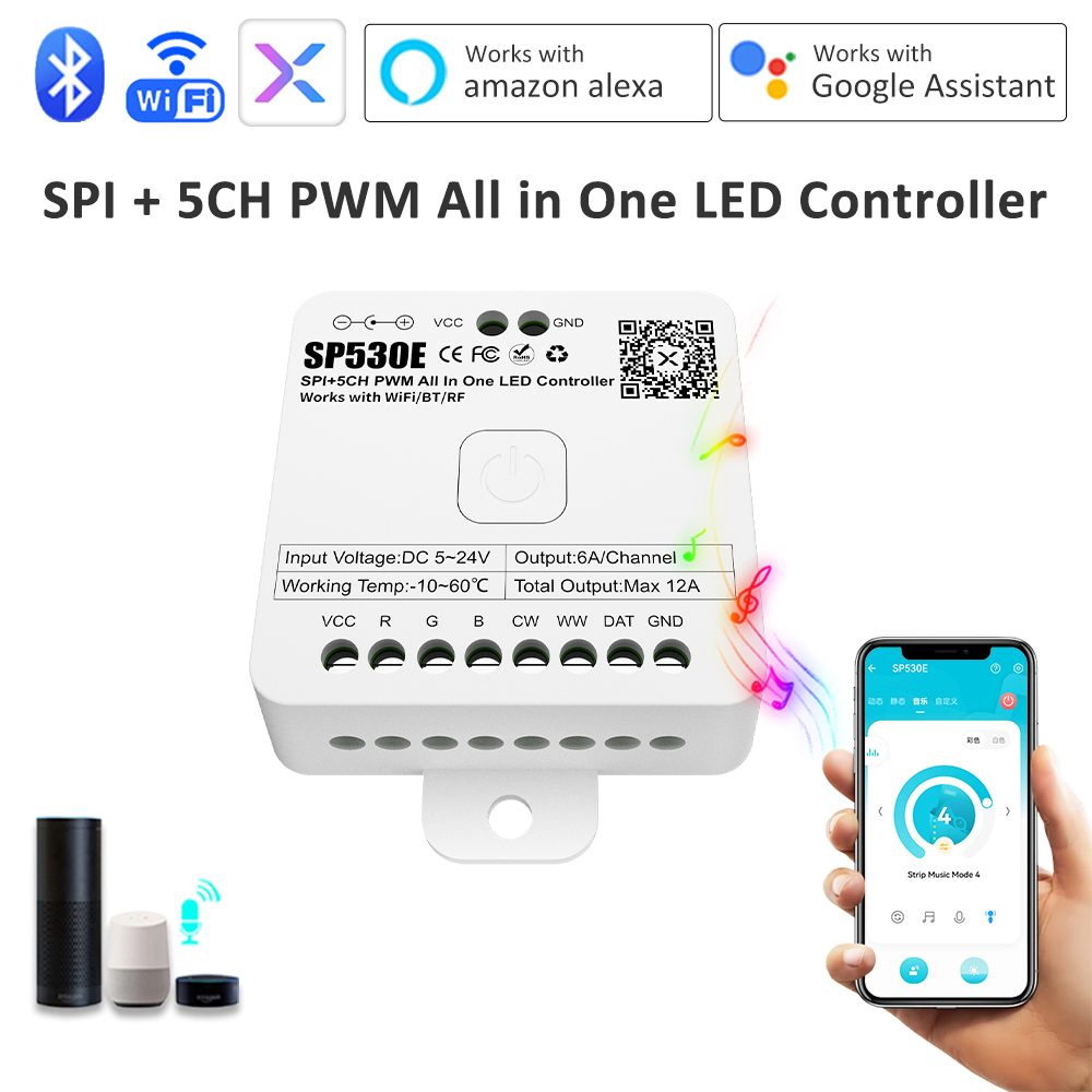 Alexa Compatible Bulb - Kontroler LED All In One SP530E