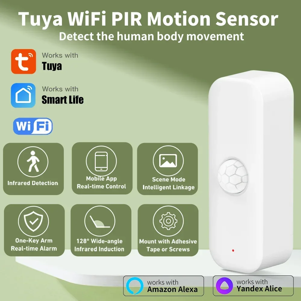 Pir Motion Sensor - Tuya WiFI Czujnik ruchu PIR Inteligentny