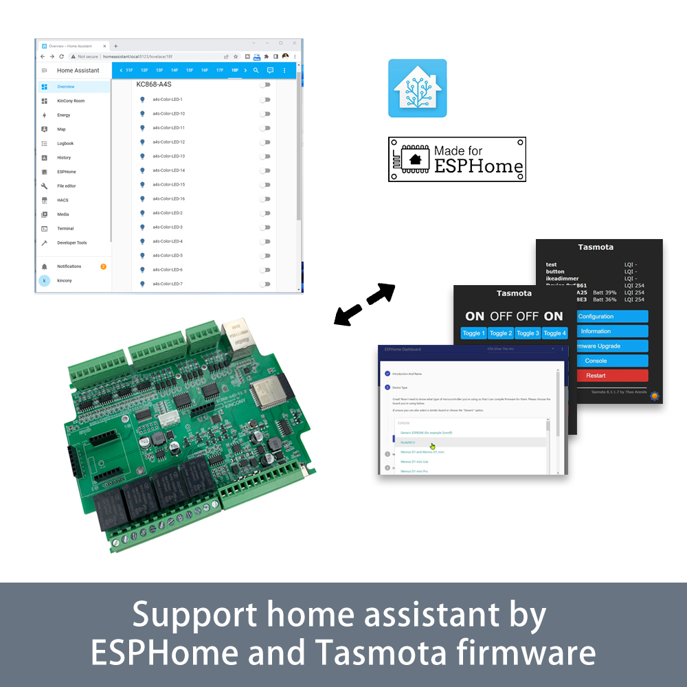 KC868-A4S ESP32 ESPhome Tasmot – Smart Home Mqtt recenzja i cena
