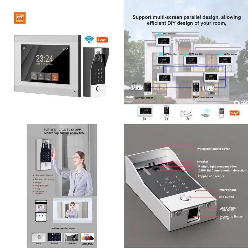 TYSH 2-przewodowy inteligentny – Smart Home Video Doorbell App recenzja i cena