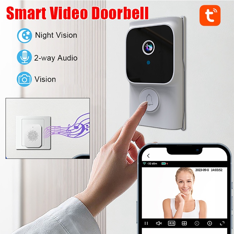 Inteligentny bezprzewodowy wid – Smart Home Video Doorbell App recenzja i cena