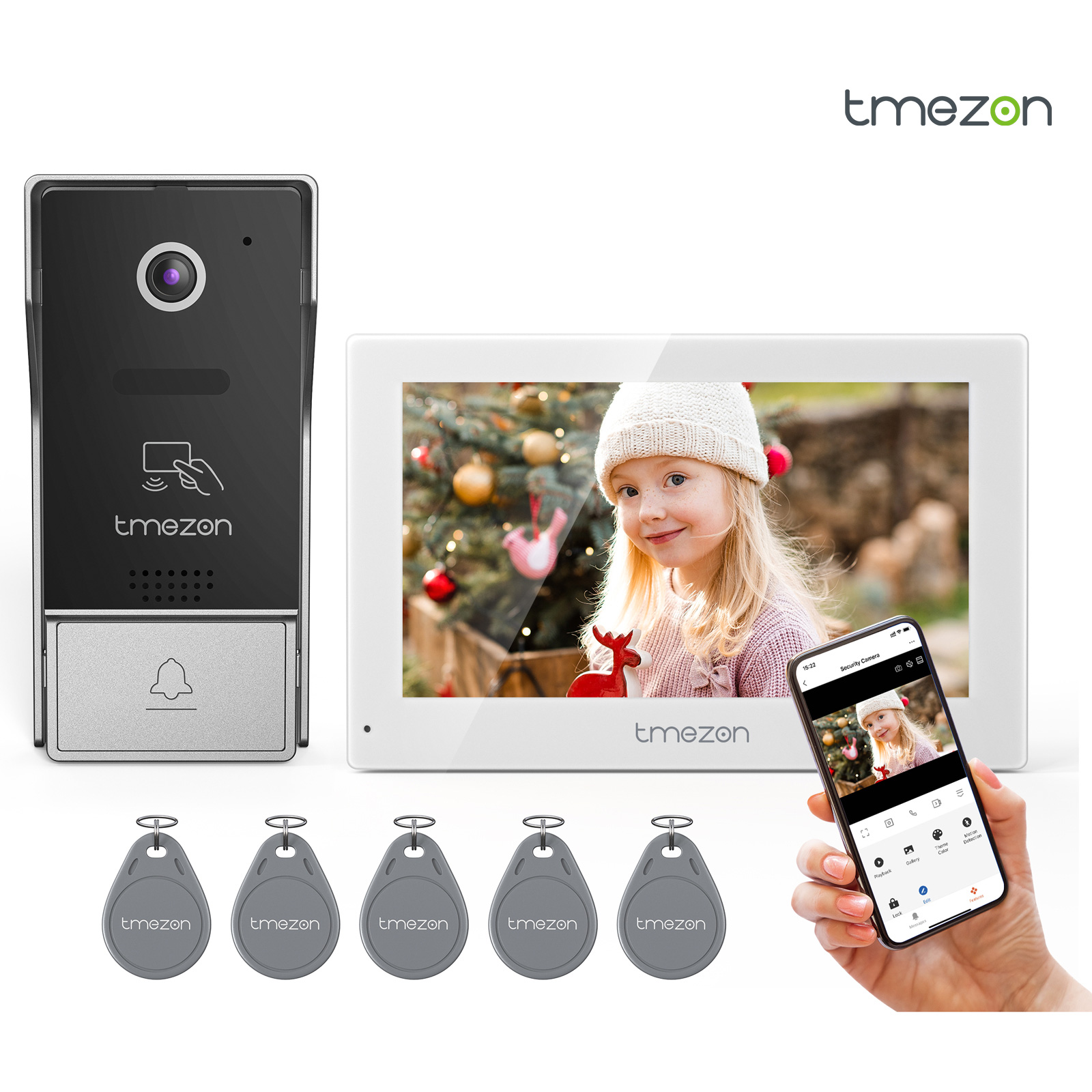 7-calowy bezprzewodowy wideodo – Smart Home Video Doorbell App recenzja i cena