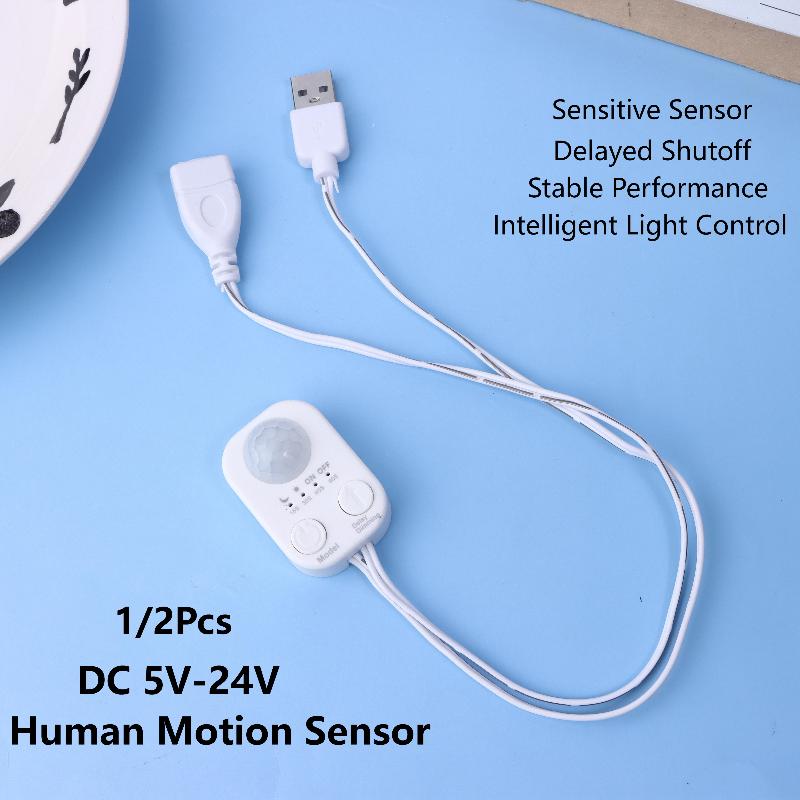 1/2 szt. DC 5V-24V USB Czujnik – Pir Motion Sensor recenzja i cena